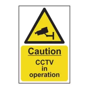 Image of Caution CCTV in Operation - Sav (400 x 600mm)