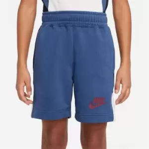 Image of Nike Hybrid Fleece Shorts Junior Boys - Blue