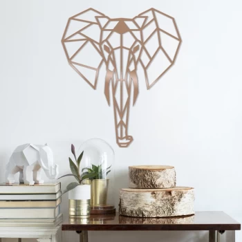 Image of Elephant - Copper Copper Decorative Metal Wall Accessory