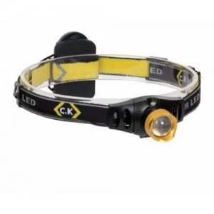 Image of C.K Tools 120 Lumen Bright IP64 Rated Small Compact LED Head Lamp Torch Flashlight