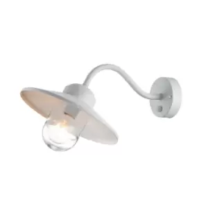 Image of Klampenborg Outdoor Dome Wall Lamp White, IP44