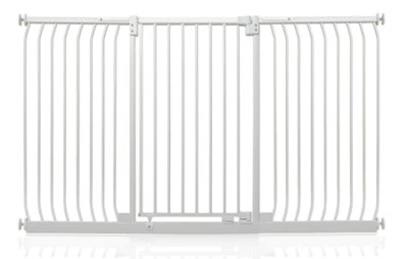 Image of Safetots Extra Tall Elite Safety Gate, 188Cm - 197Cm, Matt White, Extra Tall 96.8Cm In Height, Pressure Fit Stair Gate