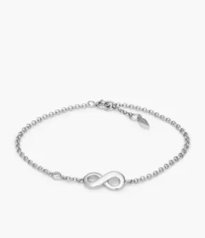 Image of Fossil Women Infinite Love Sterling Silver Boxed Bracelet