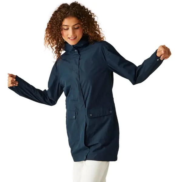 Image of Regatta Womens Birgitta Full Zip Hooded Coat 10 - Bust 34' (86cm) NAVY RWW428-540-10
