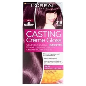 Image of Casting Creme 316 Plum Burgundy Semi Permanent Hair Dye Purple