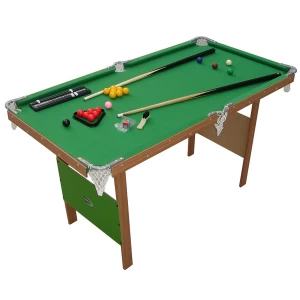 Image of Charles Bentley 4ft Snooker Games Table - Green