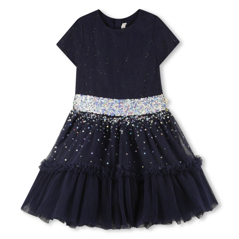 Image of Billieblush Kids A Line Dress Navy 85T female 6Y