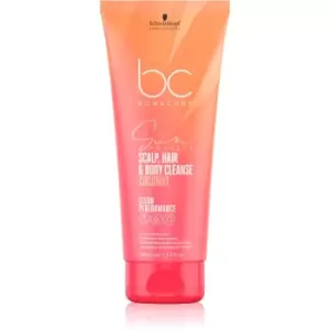 Image of Schwarzkopf Professional BC Bonacure Sun Protect Shampoo for Hair & Body 200ml