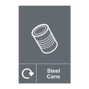 Image of Recycling Steel Cans - Sav (200 x 300mm)