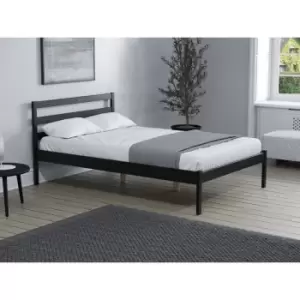 Image of Luka Double Bed Black - Black