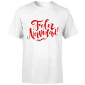 Image of Feliz Navidad T-Shirt - White - 3XL