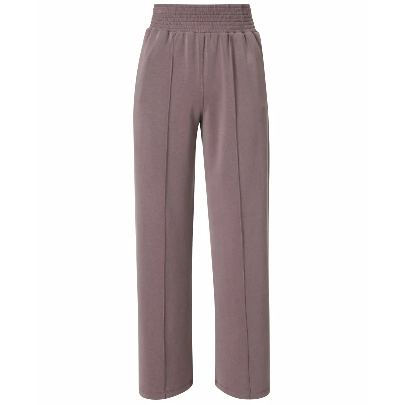 Image of Sweaty Betty Womens Open Hem Fleece Jogging Bottoms, Open Hem Design sable brown female 14 (L)