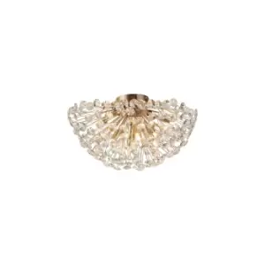 Image of Salisbury Ceiling Lamp 50cm 11 Light G9 French Gold, Crystal
