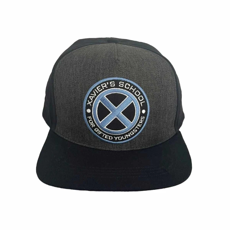 Image of Marvel Comics X-Men - Xavier Logo Snapback Cap Grey unisex