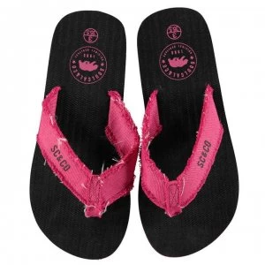 Image of SoulCal Kapas Juniors Flip Flops - Black/Pink