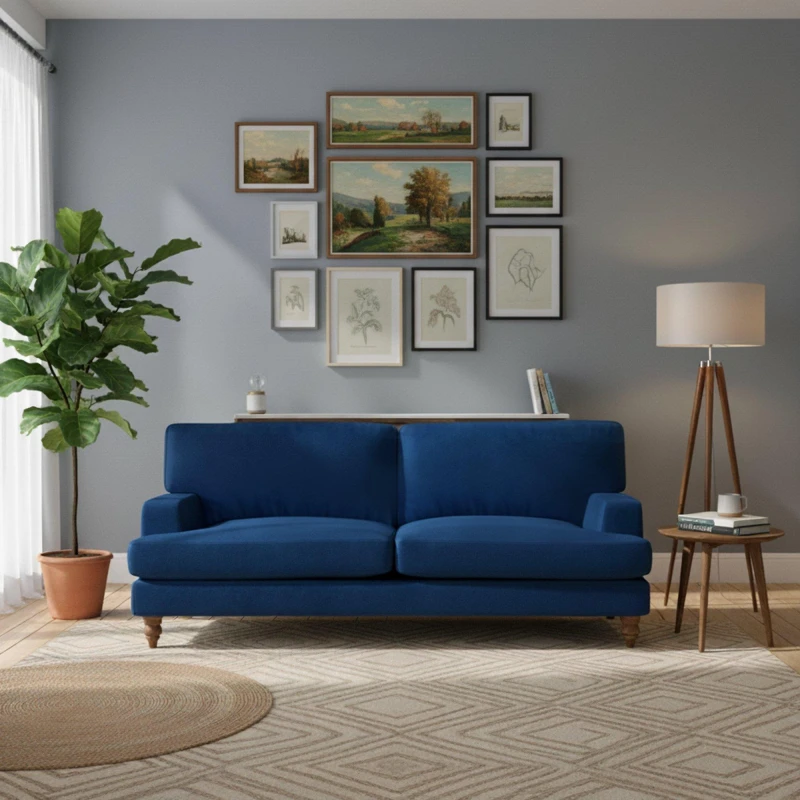 Image of Biba Lola 2 Seat Sofa Navy unisex One Size