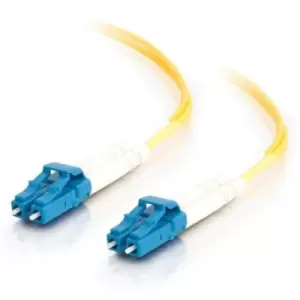 Image of 7m LC-LC 9/125 OS1 Duplex Singlemode PVC Fibre Optic Cable (LSZH) - Yellow