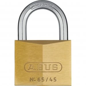 Image of Abus 65 Series Compact Brass Padlock 45mm Standard