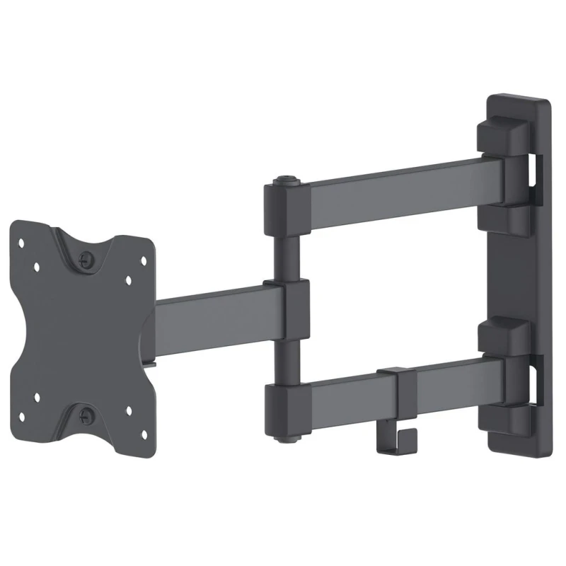 Image of Manhattan Manhattan TV & Monitor Mount Wall Full Motion 1 screen Screen Sizes: 13-27" Black VESA 75x75 to 100x100mm 20kg Tilt & Swivel wi