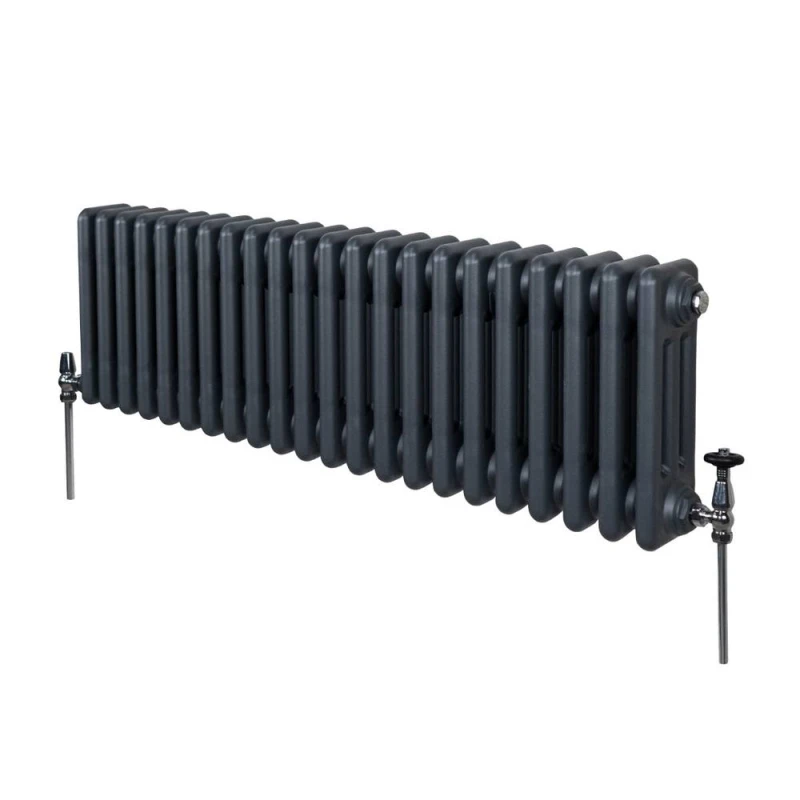 Image of Monstershop Traditional 3 Column Radiator - 300 X 1012Mm - Anthracite Grey 213091