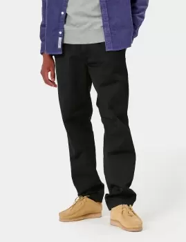 Image of Carhartt-WIP Master Pant (Denison Twill, 8.8 oz) - Black rinsed