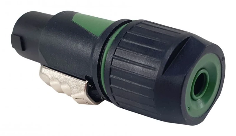 Image of Equip 4-Pole speakON cable connector. Black