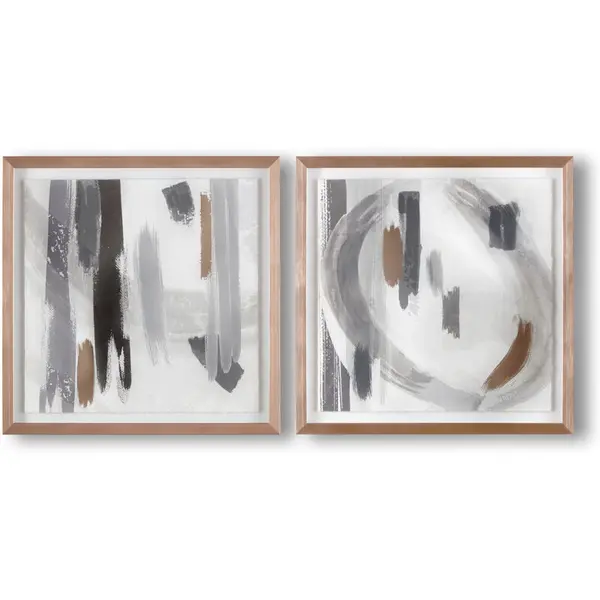 Image of ART FOR THE HOME Art For The Home - Milan Abstracts Set of 2 Framed Prints 113229