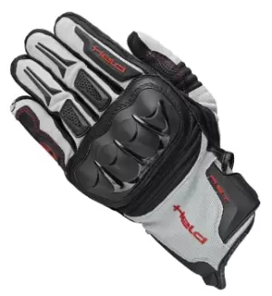 Image of Held Sambia Motorcycle Gloves, black-grey-red, Size S, black-grey-red, Size S