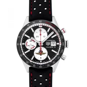 Image of Carrera Chronograph Calibre 16 Automatic Black Dial Mens Watch
