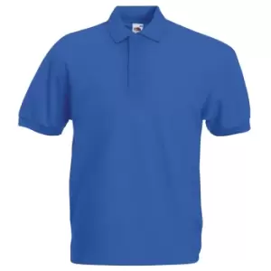 Image of Fruit Of The Loom Mens 65/35 Pique Short Sleeve Polo Shirt (M) (Royal)