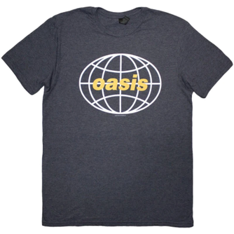 Image of Oasis Oasis Men Globe Logo T-Shirt in Navy Size: Medium Navy M Male 5063750837048