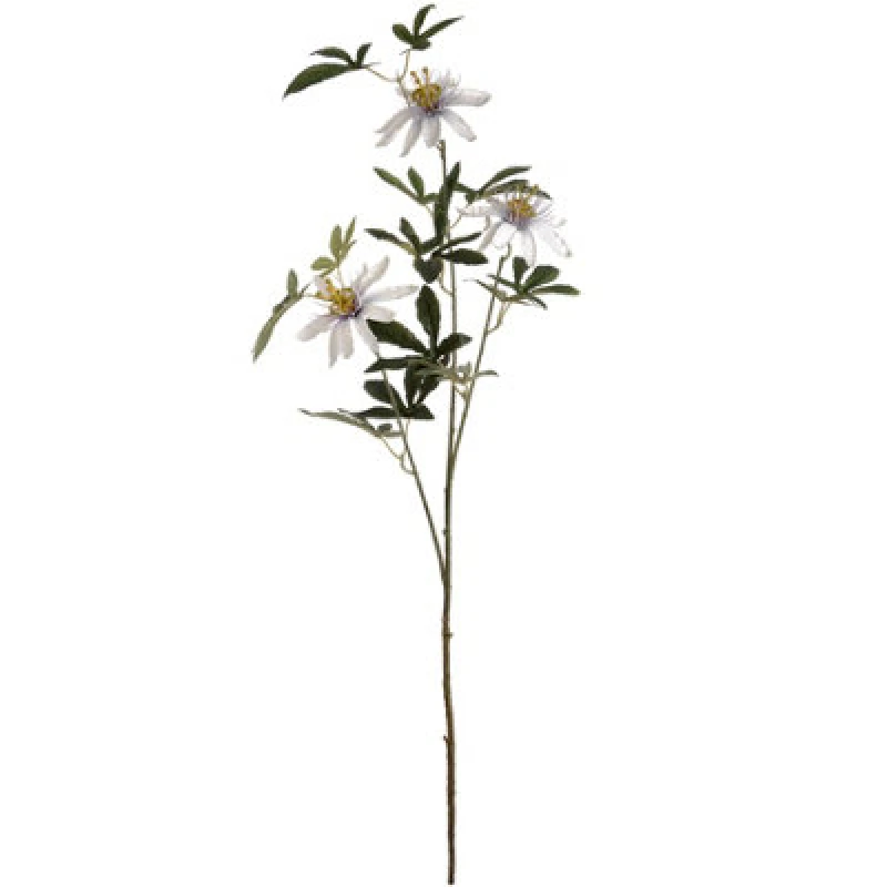 Image of Hill Interiors Artificial Pion Flower Spray White (One Size)