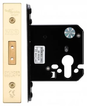 Image of Euro Profile Deadlock 64mm Brass