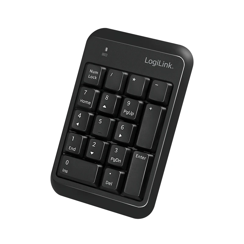 Image of LogiLink ID0201 numeric keypad Laptop Bluetooth Black