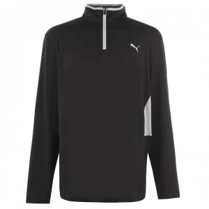 Image of Puma Rotation Zip Top Mens - Black