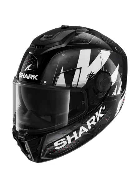 Image of Shark Spartan RS Stingrey Black White Anthracite KWA Full Face Helmet L