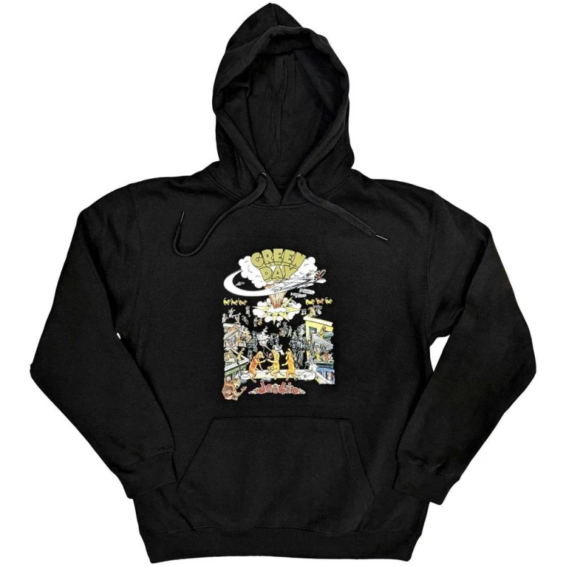 Image of Green Day Mens Dookie Hoodie in Black Size: Small Black Male S
