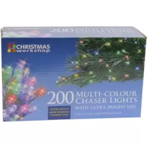 Image of Christmas Workshop Multi Coloured Ultra Bright LED String Chaser Lights - 200 LED