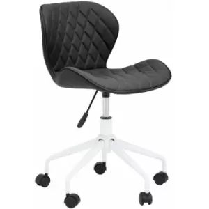 Image of Brent Black And White Home Office Chair - Premier Housewares