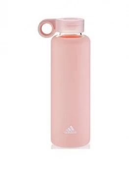 Image of Adidas Glass Water Bottle - Clear Orange