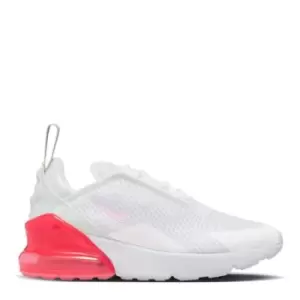 Image of Nike Air Max 270 Child Girls Trainers - White