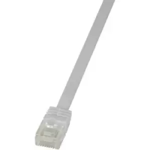 Image of LogiLink CF2051U RJ45 Network cable, patch cable CAT 6 U/UTP 2m White highly flexible