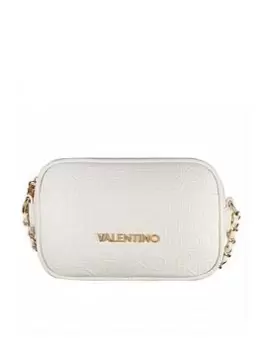 Image of Valentino Bags Valentino Relax Embossed Crossbody- White, Women