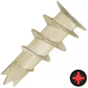 Image of DEWALT - Nylon Plasterboard Fixing - Includes Screws Pack of 100 - Silver