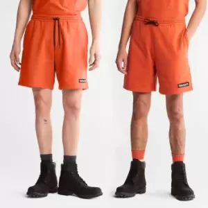 Image of Timberland All Gender Sweatshorts In Orange Orange Product gender genderless, Size S