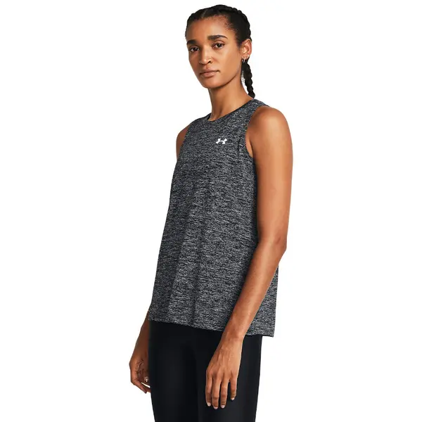 Image of Under Armour Womens Tech Tank Twist Gym Top S- Bust 33.5- 35.5' Black 1383656-001-S