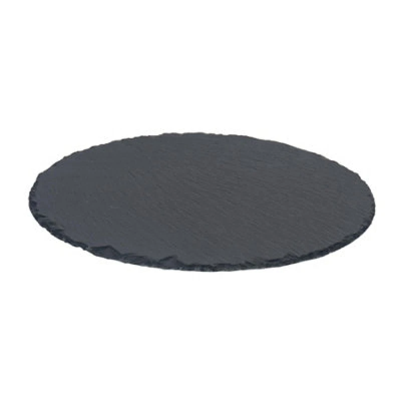 Image of Argon Tableware Round Slate Serving Platter 33cm Grey