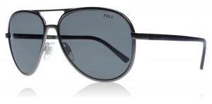 Image of Polo Ralph Lauren PH3102 Sunglasses Matte Dark Gunmetal 918787 59mm