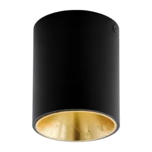 Image of Wall / Ceiling Light Black & Gold Round Downlight 3.3W Built in LED