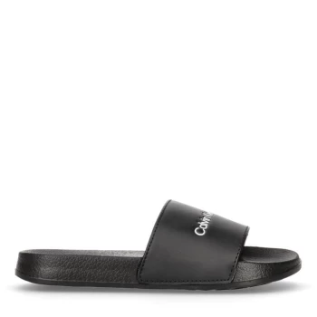 Image of Calvin Klein Jeans Logo Sliders - Black